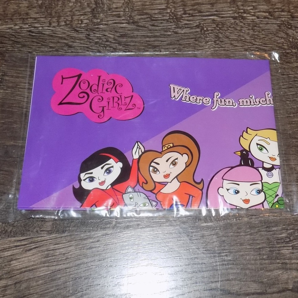 Zodiac Girlz Poster Sealed New Y2K Collectible